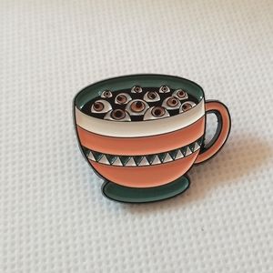 🧁 3/$30 Eye See What You're Drinking Enamel Pin NEW